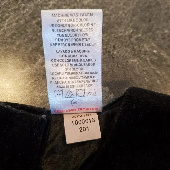 24m, Sol La Vita- Black and White Velvet Stripe Baby Dress - Picture 8 of 9